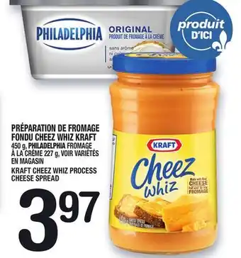 Marche Ami PRÉPARATION DE FROMAGE FONDU CHEEZ WHIZ KRAFT | KRAFT CHEEZ WHIZ PROCESS CHEESE SPREAD offer