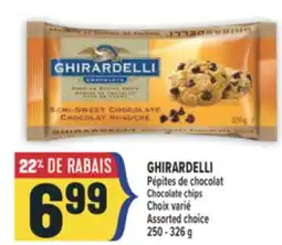 Marché Adonis GHIRARDELLI PÉPITES DE CHOCOLAT | CHOCOLATE CHIPS offer