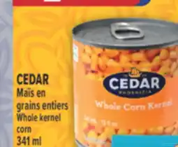 Marché Adonis CEDAR MAÏS EN GRAINS ENTIERS | WHOLE KERNEL CORN offer