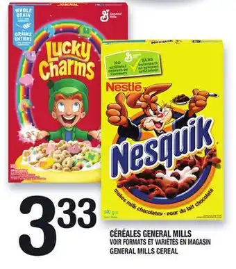 Marche Ami CÉRÉALES GENERAL MILLS | GENERAL MILLS CEREAL offer