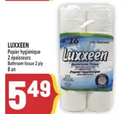 Marché Adonis LUXXEEN PAPIER HYGIÉNIQUE 2 ÉPAISSEURS | BATHROOM TISSUE 2 PLY offer