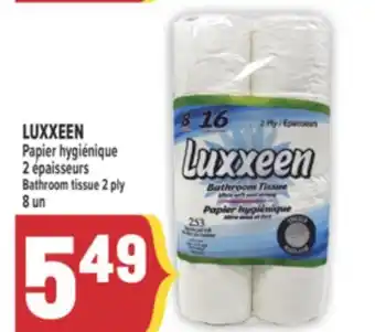 Marché Adonis LUXXEEN PAPIER HYGIÉNIQUE 2 ÉPAISSEURS | BATHROOM TISSUE 2 PLY offer