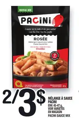 Marche Ami MÉLANGE À SAUCE PACINI | PACINI SAUCE MIX offer