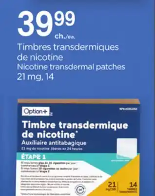 Proxim Option+ Nicotine transdermal patches 21 mg offer