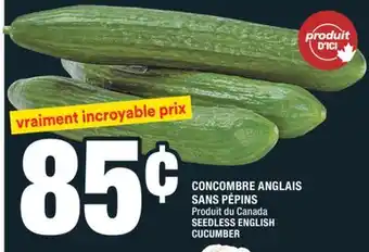 Super C CONCOMBRE ANGLAIS SANS PÉPINS |SEEDLESS ENGLISH CUCUMBER offer