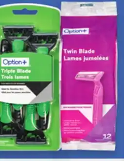 Proxim Option Selected disposable razors offer