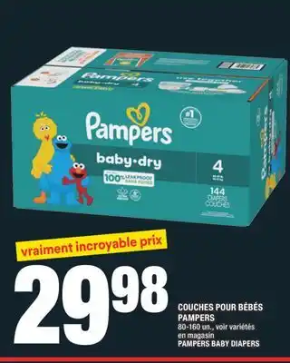 Super C COUCHES POUR BÉBÉS PAMPERS | PAMPERS BABY DIAPERS offer