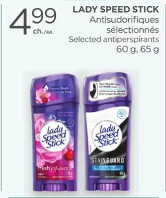 Proxim LADY SPEED STICK Selected antiperspirants offer