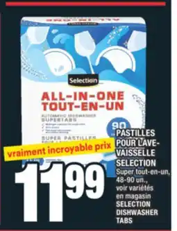 Super C PASTILLES POUR LAVE-VAISSELLE SELECTION | SELECTION DISHWASHER TABS offer