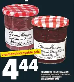 Super C CONFITURE BONNE MAMAN | BONNE MAMAN JAM offer