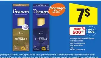 Maxi FROMAGE CHEDDAR VIEILLI PERRON | AGED CHEDDAR CHEESE, 170 g offer