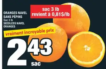 Super C ORANGES NAVEL SANS PÉPINS | SEEDLESS NAVEL ORANGES offer