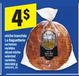 Maxi MICHE TRANCHÉE LA BAGUETTERIE | SLICED MICHE, 600/800 G offer