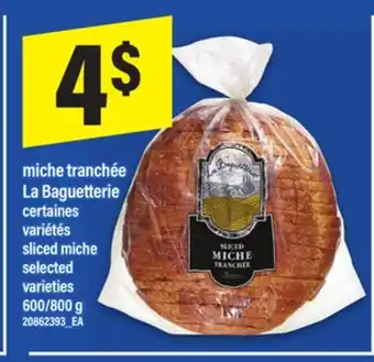 Maxi MICHE TRANCHÉE LA BAGUETTERIE | SLICED MICHE, 600/800 G offer