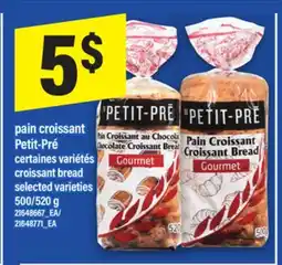 Maxi PAIN CROISSANT PETIT-PRÉ | CROISSANT BREAD, 500/520 G offer