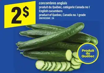 Maxi CONCOMBRES ANGLAIS | ENGLISH CUCUMBERS offer