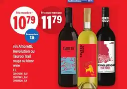 Maxi VIN AMORETTI, REVOLUTION OU TAUROO TRAIL | WINE, 1 L offer