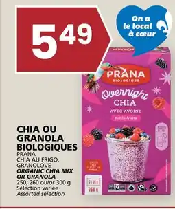 Rachelle-Bery Grocery PRANA CHIA AU FRIGO, GRANOLOVE ORGANIC CHIA MIX OR GRANOLA offer