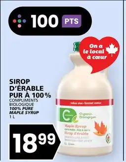 Rachelle-Bery Grocery COMPLIMENTS BIOLOGIQUE 100% PURE MAPLE SYRUP offer