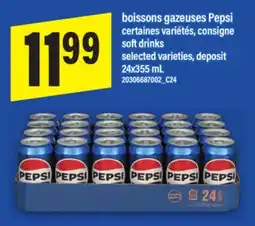 Maxi BOISSONS GAZEUSES PEPSI | SOFT DRINKS, 24x355 mL offer