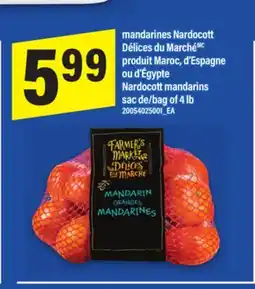 Maxi MANDARINES NARDOCOTT DÉLICES DU MARCHÉ | NARDOCOTT MANDARINS, SAC DE/BAG OF 4 LB offer