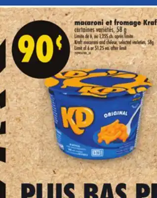 Maxi MACARONI ET FROMAGE KRAF | KRAFT MACARONI AND CHEESE, 58G offer