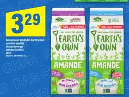 Maxi BOISSON AUX AMANDES EARTH'S OWN | ALMOND BEVERAGE, 1,89 L offer