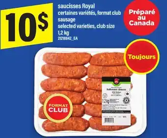 Maxi SAUCISSES ROYAL | SAUSAGE, 1,2 KG offer