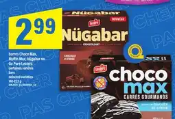 Maxi BARRES CHOCO MAX, MUFFIN MAX, NÜGABAR OU GO PURE LECLERC | BARS, 140-223 G offer