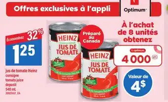 Maxi JUS DE TOMATE HEINZ | TOMATO JUICE, 540 mL offer