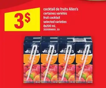 Maxi COCKTAIL DE FRUITS ALLEN'S | FRUIT COCKTAIL, 8X200 ML offer