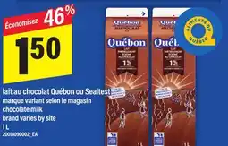 Maxi LAIT AU CHOCOLAT QUÉBON OU SEALTEST | CHOCOLATE MILK, 1 L offer