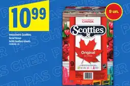 Maxi MOUCHOIRS SCOTTIES | FACIAL TISSUE, 9X100 FEUILLES/SHEETS offer