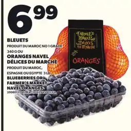 Provigo BLEUETS, 340 G OU ORANGES NAVEL DÉLICES DU MARCHÉ, 3 LB offer