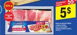 Maxi BACON OU PRÉCUIT LAFLEUR | BACON OR PRECOOKED, 70-500 g offer