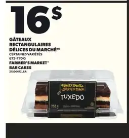 Provigo GÂTEAUX RECTANGULAIRES DÉLICES DU MARCHÉ, 675-770 G offer