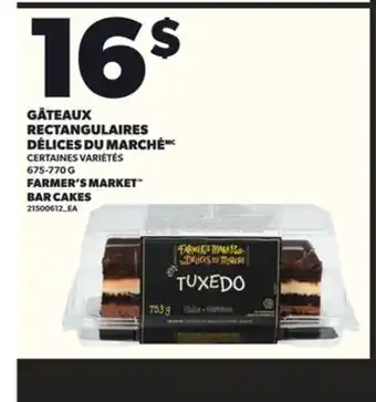 Provigo GÂTEAUX RECTANGULAIRES DÉLICES DU MARCHÉ, 675-770 G offer