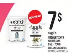 Provigo SIGGI'S YOGOURT SKYR, 650 - 750 g offer