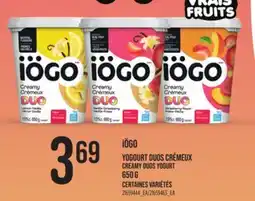 Provigo IÖGO YOGOURT DUOS CRÉMEUX, 650 g offer