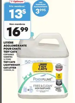 Provigo LITIÈRE AGGLOMÉRANTE POUR CHATS TIDY CATS, 2,72 KG offer