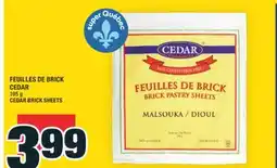 Super C FEUILLES DE BRICK CEDAR | CEDAR BRICK SHEETS offer