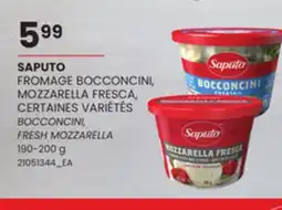 Provigo SAPUTO FROMAGE BOCCONCINI, MOZZARELLA FRESCA, 190-200 g offer