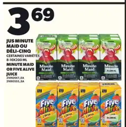 Provigo JUS MINUTE MAID OU DÉLI-CINQ, 8-10X200 ML offer