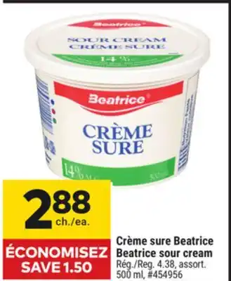 Giant Tiger Beatrice sour cream offer