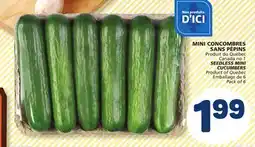 Marché Bonichoix SEEDLESS MINI CUCUMBERS offer