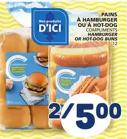 Marché Bonichoix COMPLIMENTS HAMBURGER OR HOT-DOG BUNS offer