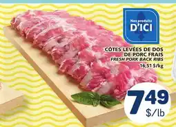 Marché Bonichoix FRESH PORK BACK RIBS offer