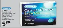 Brunet PERSONNELLE DORMEX Aide-sommeil extra fort sélectionné Diphénhydramine 50 mg liquides offer