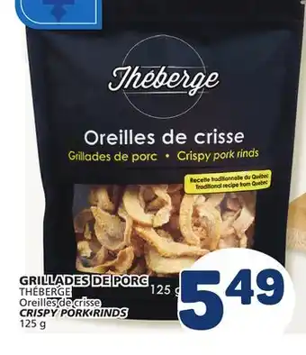 Marché Bonichoix THÉBERGE CRISPY PORK RINDS offer