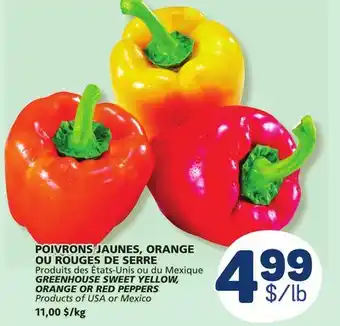 Marché Bonichoix GREENHOUSE SWEET YELLOW, ORANGE OR RED PEPPERS offer